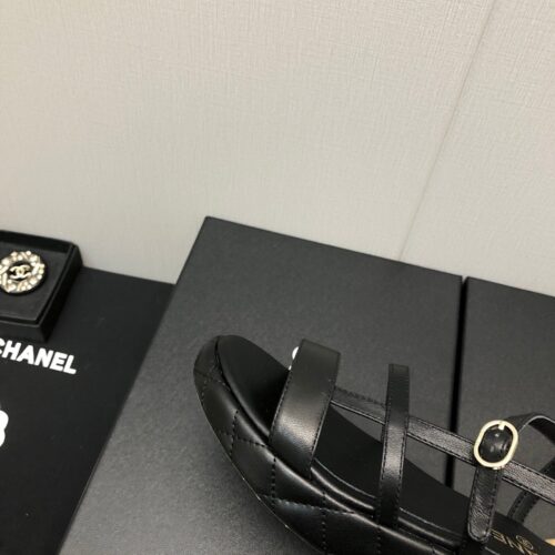 High Quality Luxury Chanel Back Metal Logo Sandals – Style 31398 product detail