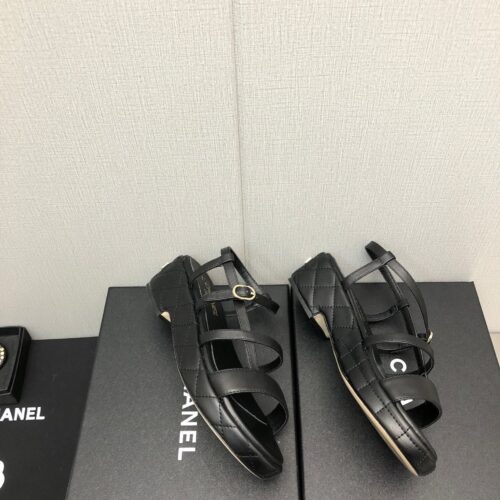 High Quality Luxury Chanel Back Metal Logo Sandals – Style 31398 product detail
