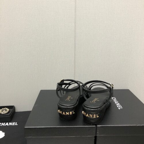 High Quality Luxury Chanel Back Metal Logo Sandals – Style 31398 product detail