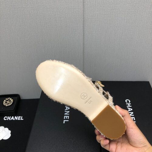 High Quality Luxury Chanel Back Metal Logo Sandals – Style 43270 product detail