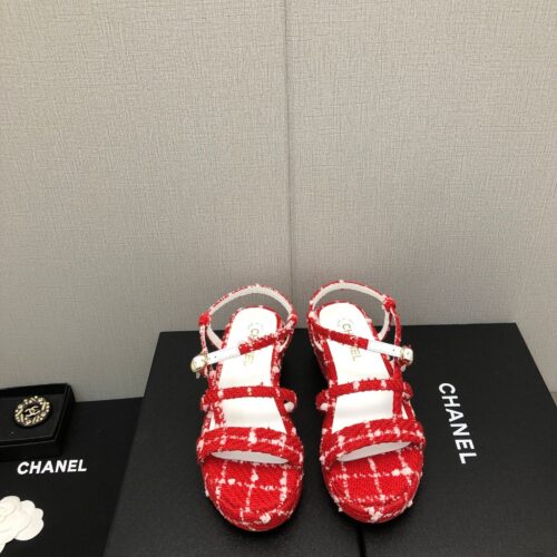 High Quality Luxury Chanel Back Metal Logo Sandals – Style 05414 product detail