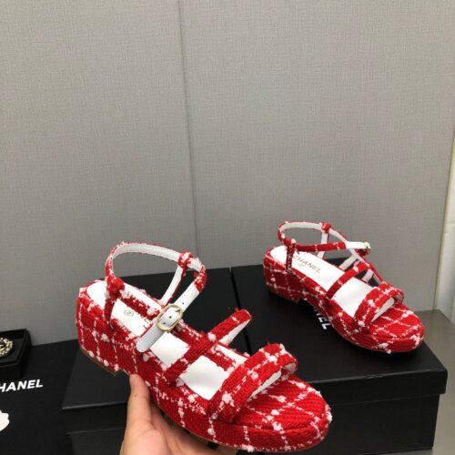 High Quality Luxury Chanel Back Metal Logo Sandals – Style 05414 product detail