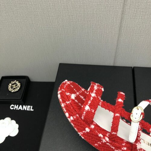 High Quality Luxury Chanel Back Metal Logo Sandals – Style 05414 product detail