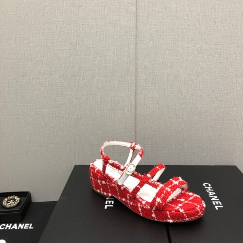 High Quality Luxury Chanel Back Metal Logo Sandals – Style 05414 product detail