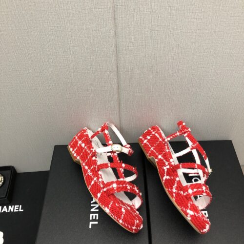 High Quality Luxury Chanel Back Metal Logo Sandals – Style 05414 alternate view
