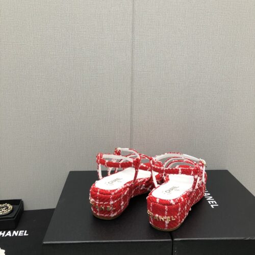 High Quality Luxury Chanel Back Metal Logo Sandals – Style 05414 product detail