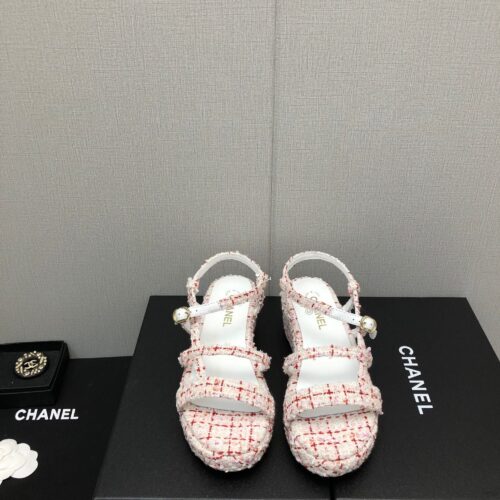 High Quality Luxury Chanel Back Metal Logo Sandals – Style 50054 product detail