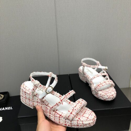 High Quality Luxury Chanel Back Metal Logo Sandals – Style 50054 alternate view