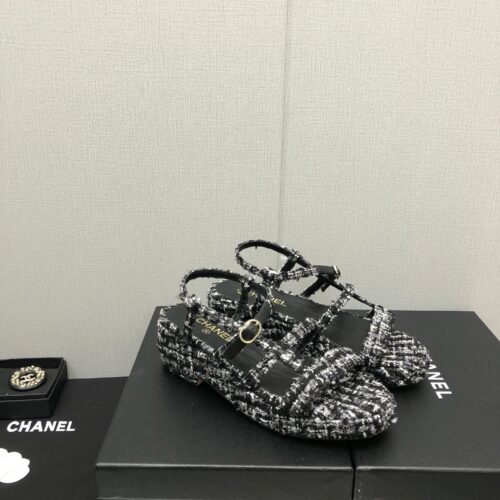 High Quality Luxury Chanel Back Metal Logo Sandals – Style 79430 alternate view