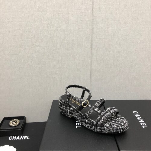 High Quality Luxury Chanel Back Metal Logo Sandals – Style 79430 product detail
