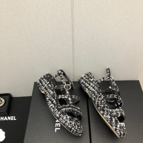 High Quality Luxury Chanel Back Metal Logo Sandals – Style 79430 product detail