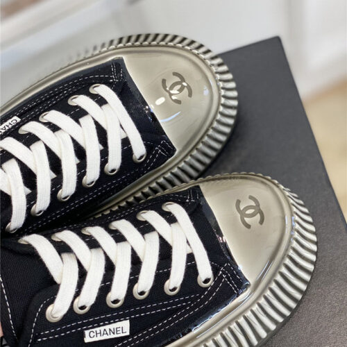 High Quality Luxury Chanel Platform Canvas Sneakers product detail