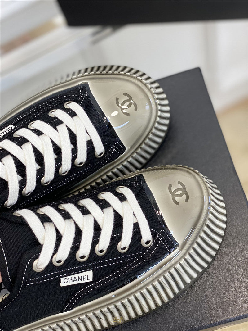 High Quality Luxury Chanel Platform Canvas Sneakers product detail