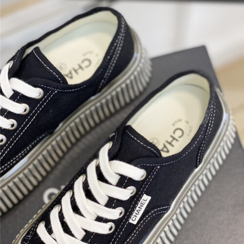 High Quality Luxury Chanel Platform Canvas Sneakers product detail