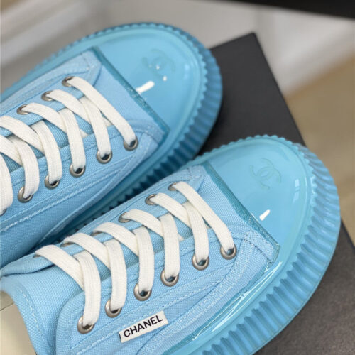 High Quality Luxury Chanel Platform Canvas Sneakers – Style 83558 product detail