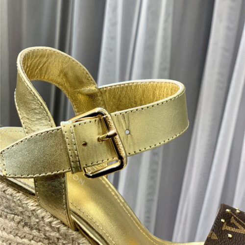 High Quality Luxury Louis Vuitton Hot Diamond Wedge Sandals – Style 82819 product detail