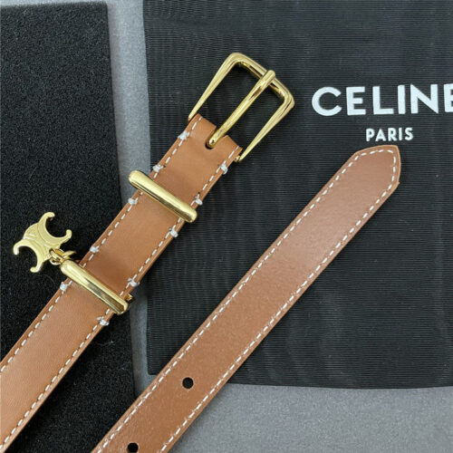 High Quality Luxury Celine Embroidered Belt In Vintage Calfskin – Style 17510 product detail