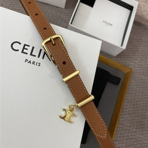 High Quality Luxury Celine Embroidered Belt In Vintage Calfskin – Style 17510 product detail