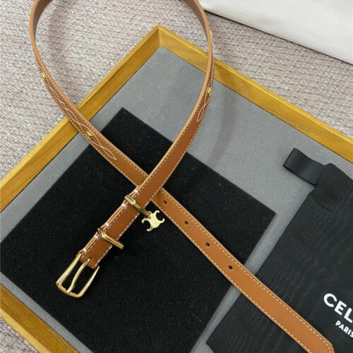 High Quality Luxury Celine Embroidered Belt In Vintage Calfskin – Style 17510 product detail