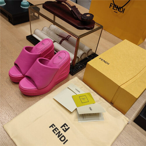 High Quality Luxury Fendi Wedge Platform Sandals – Style 03635 alternate view