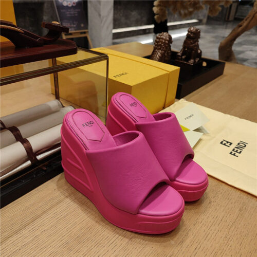High Quality Luxury Fendi Wedge Platform Sandals – Style 03635