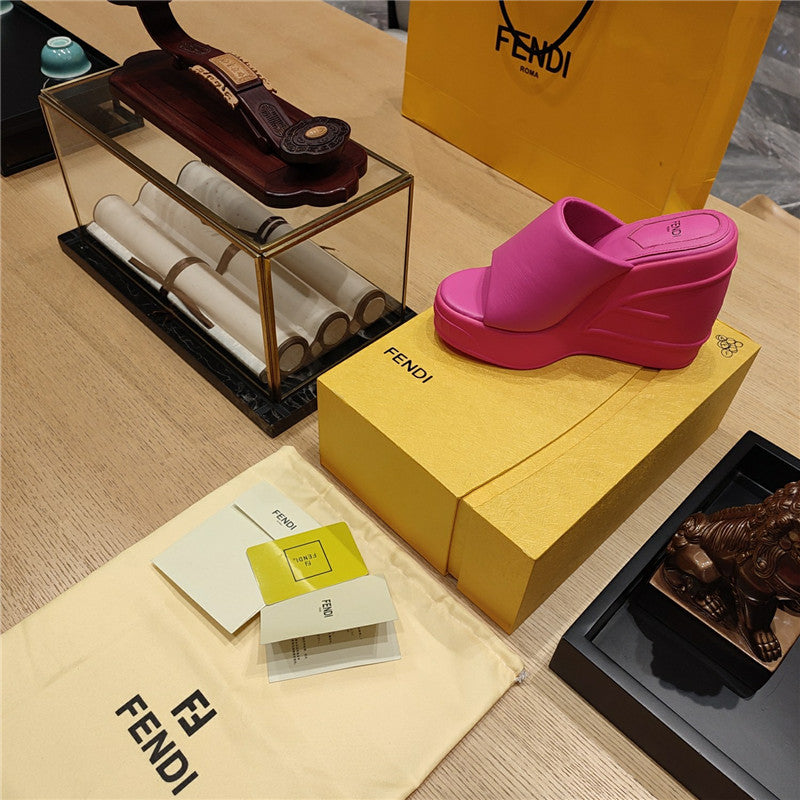 High Quality Luxury Fendi Wedge Platform Sandals – Style 03635 product detail