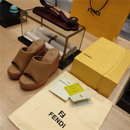 High Quality Luxury Fendi Wedge Platform Sandals – Style 08723 product detail