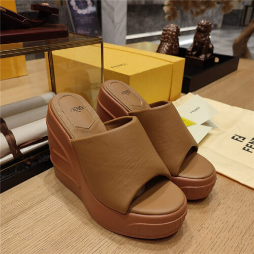 High Quality Luxury Fendi Wedge Platform Sandals – Style 08723