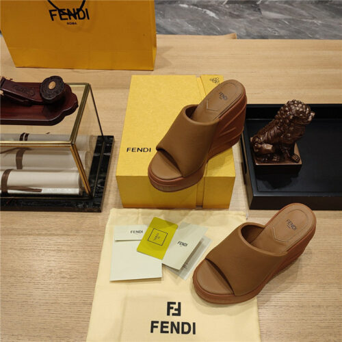 High Quality Luxury Fendi Wedge Platform Sandals – Style 08723 product detail