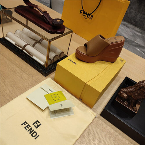 High Quality Luxury Fendi Wedge Platform Sandals – Style 08723 product detail
