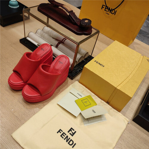 High Quality Luxury Fendi Wedge Platform Sandals – Style 82739 alternate view