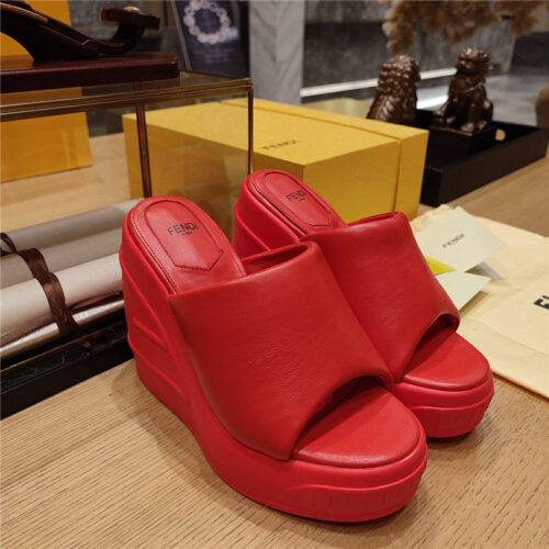 High Quality Luxury Fendi Wedge Platform Sandals – Style 82739