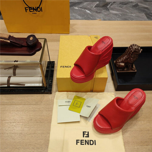 High Quality Luxury Fendi Wedge Platform Sandals – Style 82739 product detail