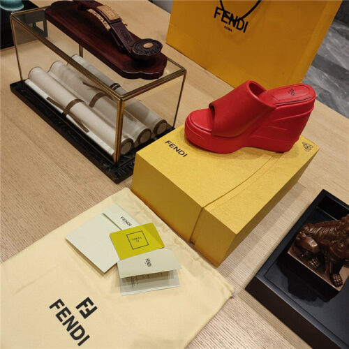 High Quality Luxury Fendi Wedge Platform Sandals – Style 82739 product detail