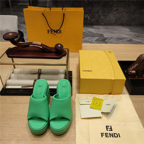 High Quality Luxury Fendi Wedge Platform Sandals – Style 60147 alternate view