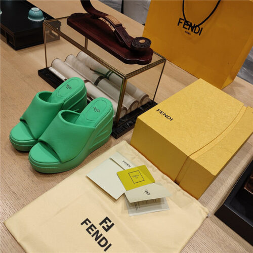High Quality Luxury Fendi Wedge Platform Sandals – Style 60147 product detail