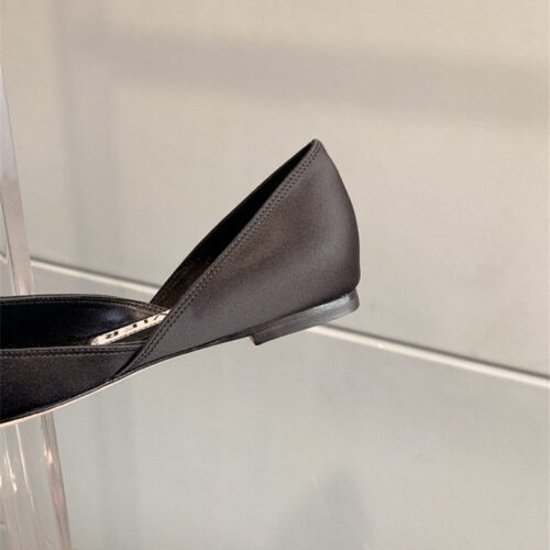 High Quality Luxury Roger Vivier New Hollow Square Buckle Flat Bottom – Style 02612 product detail