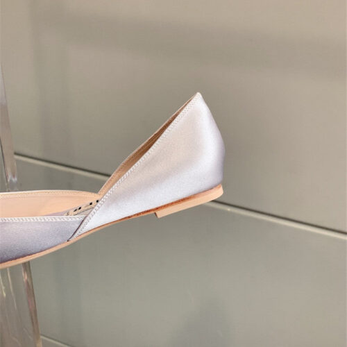 High Quality Luxury Roger Vivier New Hollow Square Buckle Flat Bottom – Style 66452 product detail