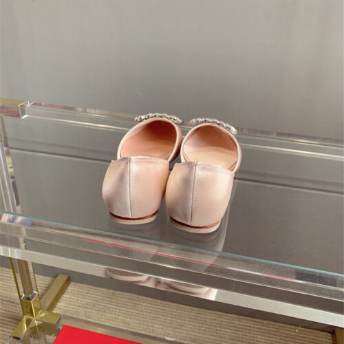 High Quality Luxury Roger Vivier New Hollow Square Buckle Flat Bottom product detail