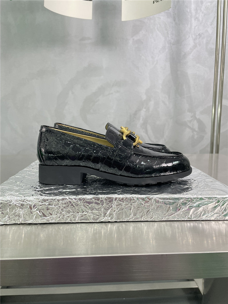 High Quality Luxury Bottega Veneta Horseshoe Buckle Loafers – Style 65958 product detail