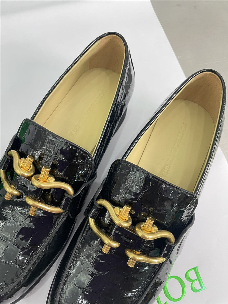 High Quality Luxury Bottega Veneta Horseshoe Buckle Loafers – Style 65958 product detail