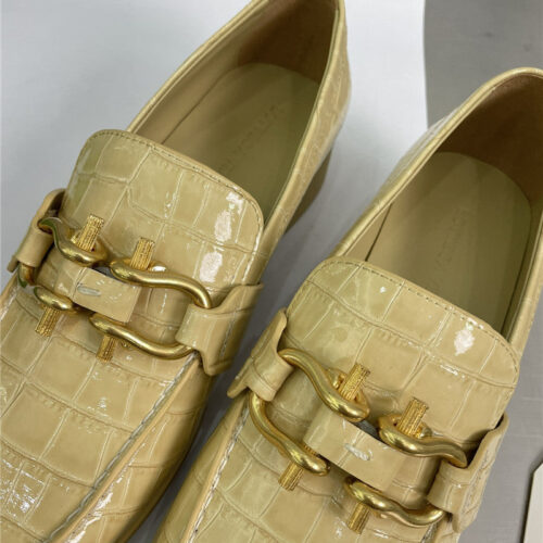 High Quality Luxury Bottega Veneta Horseshoe Buckle Loafers – Style 02118 product detail