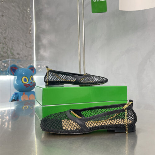 High Quality Luxury Bottega Veneta Mesh Chain Slingback Flats – Sizes 35–41 product detail
