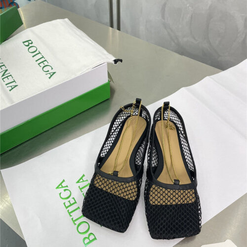 High Quality Luxury Bottega Veneta Mesh Chain Slingback Flats – Sizes 35–41 product detail