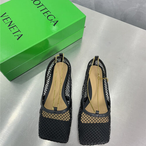 High Quality Luxury Bottega Veneta Mesh Chain Slingback Flats – Sizes 35–41 product detail