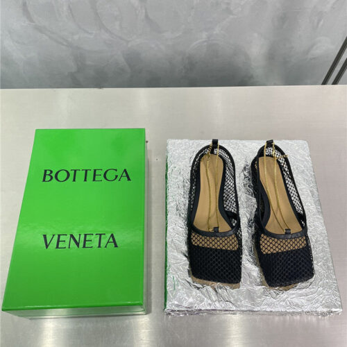 High Quality Luxury Bottega Veneta Mesh Chain Slingback Flats – Sizes 35–41 product detail