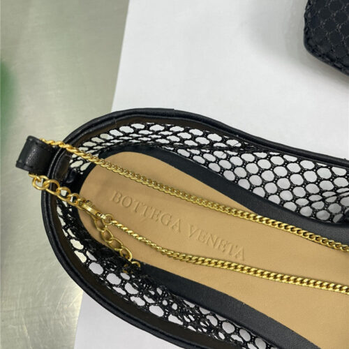 High Quality Luxury Bottega Veneta Mesh Chain Slingback Flats – Sizes 35–41 product detail