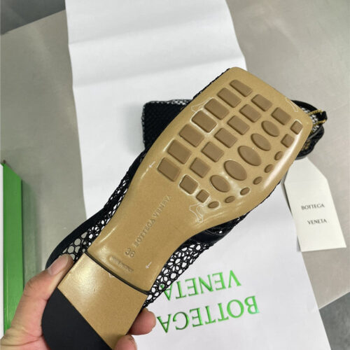 High Quality Luxury Bottega Veneta Mesh Chain Slingback Flats – Sizes 35–41 product detail