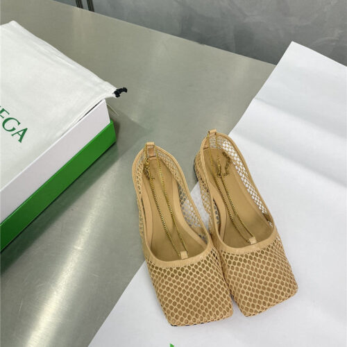 High Quality Luxury Bottega Veneta New Color Mesh Sexy Series Chain Shoes