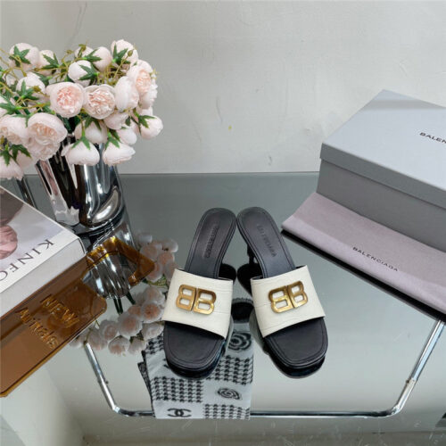 High Quality Luxury Balenciaga Double B Buckle Stiletto Sandals – Style 68323 product detail